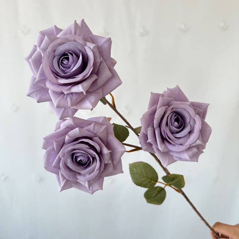 3-Head Coated Artificial Rose with Printed Petals 4 3 Head Coated Artificial Rose with Printed Petals 18
