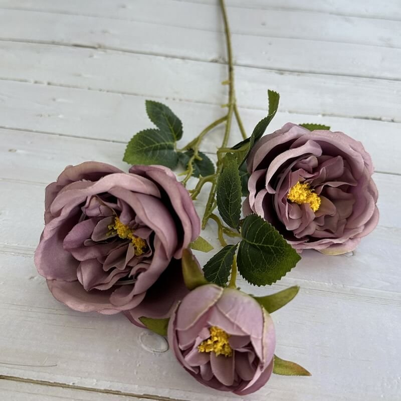 3 Head Real Looking Orange Artificial Roses 7 3 Head Real Looking Orange Artificial Roses 14