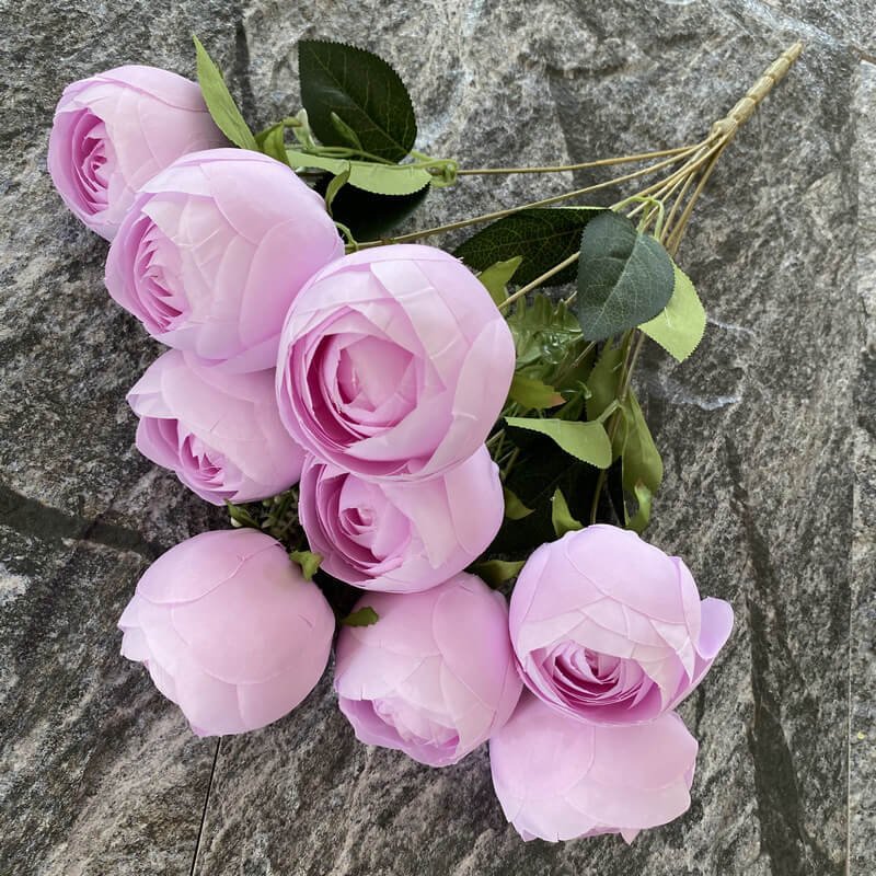 9 Head Artificial Royal Blue Roses For Weddings 2 9 Head Artificial Royal Blue Roses For Weddings 12
