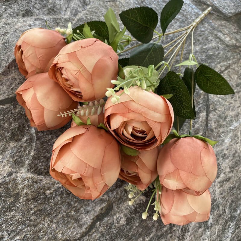 9 Head Artificial Royal Blue Roses For Weddings 8 9 Head Artificial Royal Blue Roses For Weddings 6