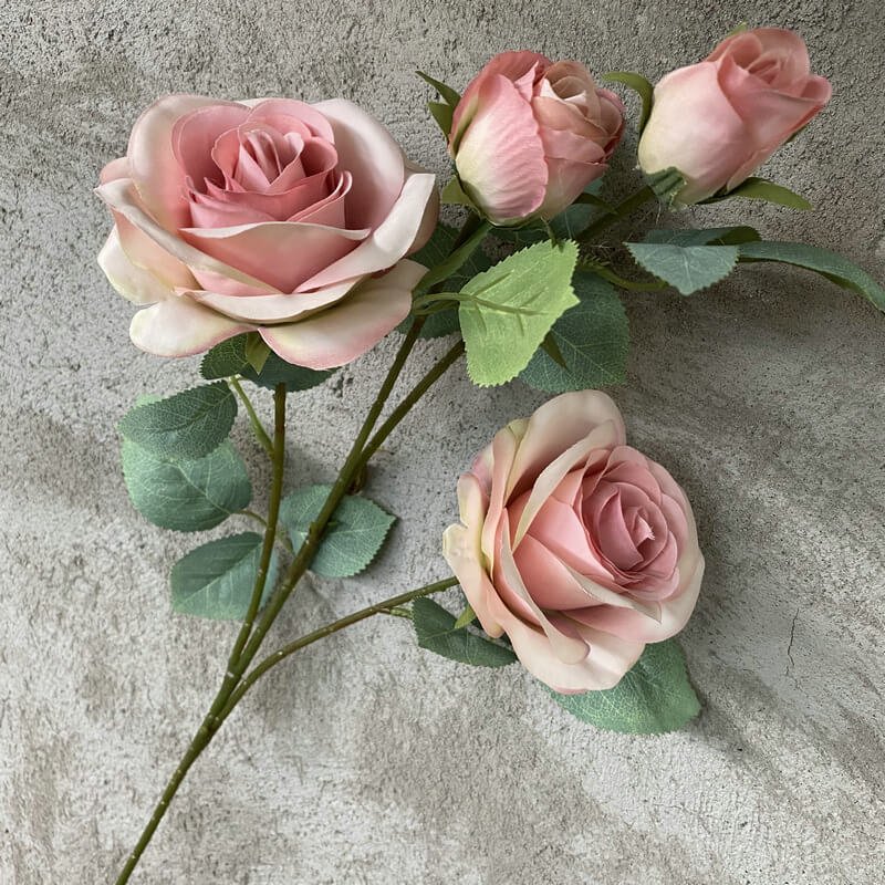 Bulk 4-Head Artificial Red Roses 7 Bulk 4 Head Artificial Red Roses 11