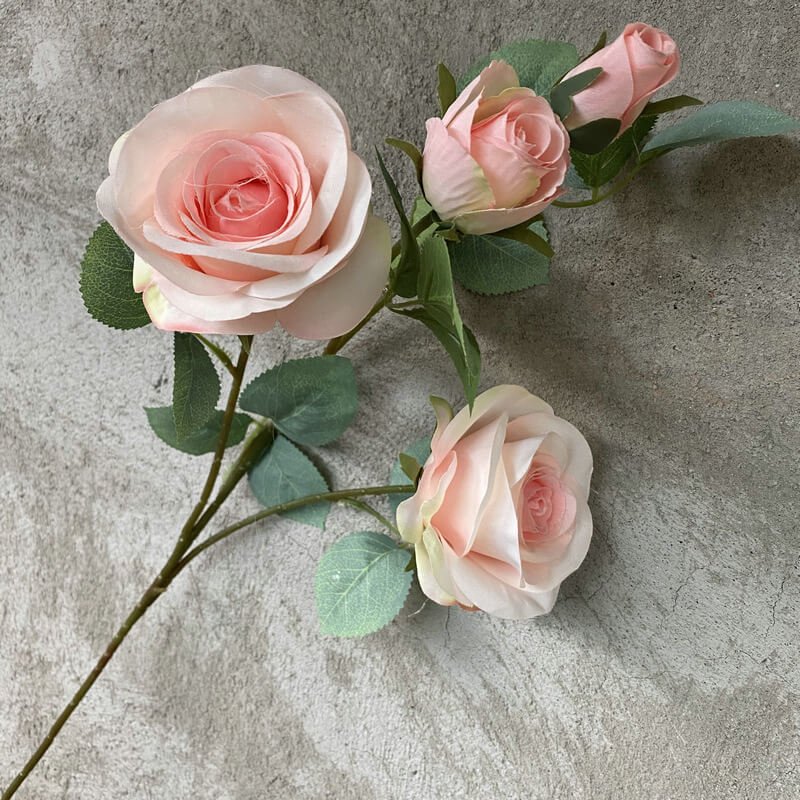 Bulk 4-Head Artificial Red Roses 3 Bulk 4 Head Artificial Red Roses 6
