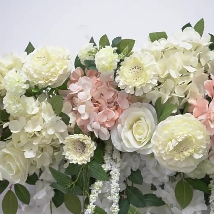 Artificial Floral Row with Pastel Colors Rose for Events 8 Artificial Floral Row with Pastel Colors for Events 1 1