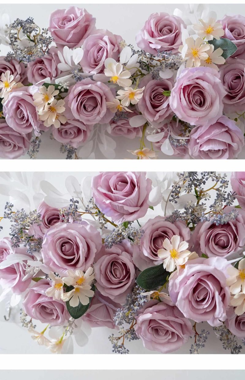 Artificial Floral Row with Pastel Colors for Events 10