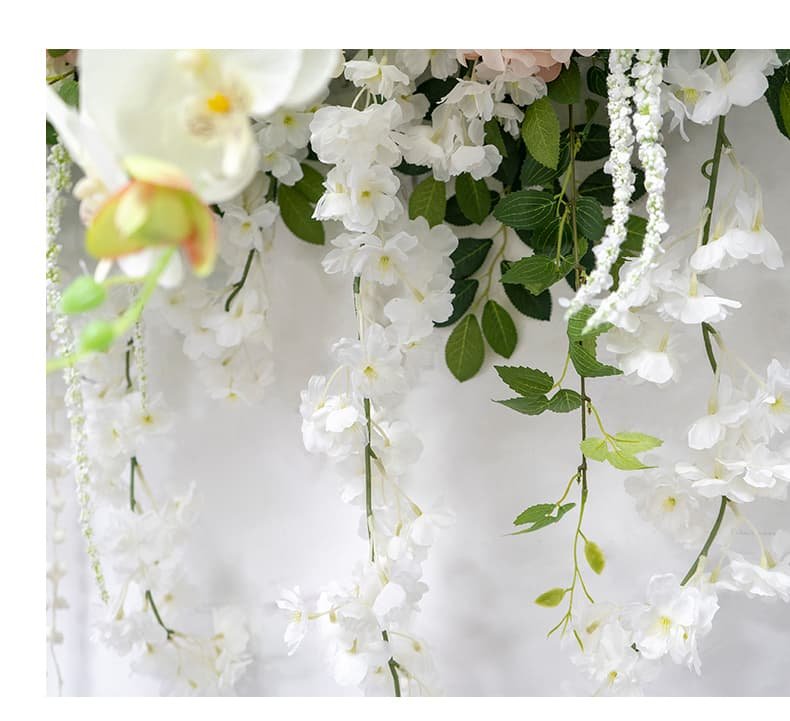 Artificial Floral Row with Pastel Colors Rose for Events 15 Artificial Floral Row with Pastel Colors for Events 11 1