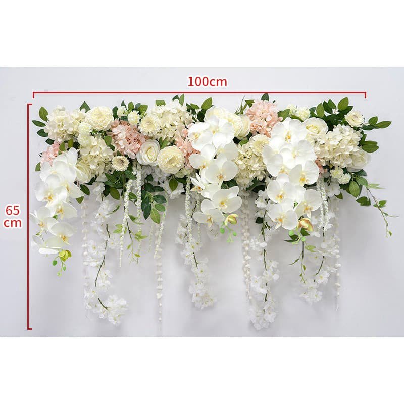 Artificial Floral Row with Pastel Colors Rose for Events 7 Artificial Floral Row with Pastel Colors for Events 6 1