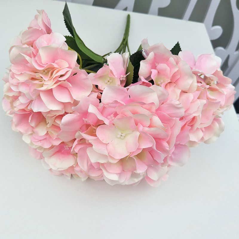 6-Head Artificial Hydrangea Flower Bush for Event Decoration 8 Artificial Hydrangea Flower Bush for Event Decoration 5