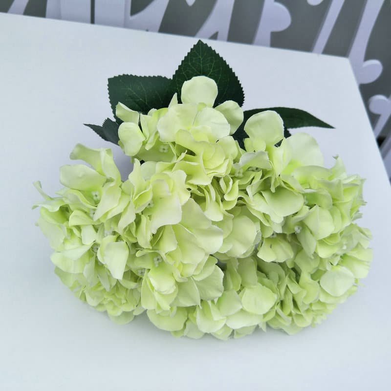 6-Head Artificial Hydrangea Flower Bush for Event Decoration 6 Artificial Hydrangea Flower Bush for Event Decoration 7
