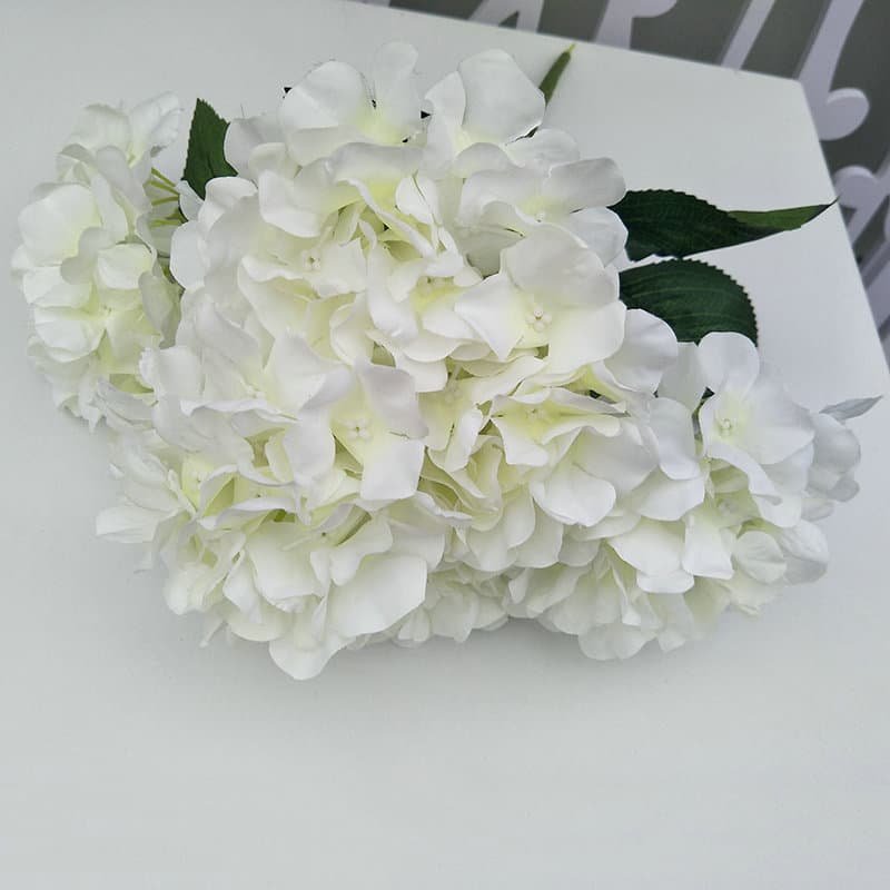 6-Head Artificial Hydrangea Flower Bush for Event Decoration 5 Artificial Hydrangea Flower Bush for Event Decoration 8