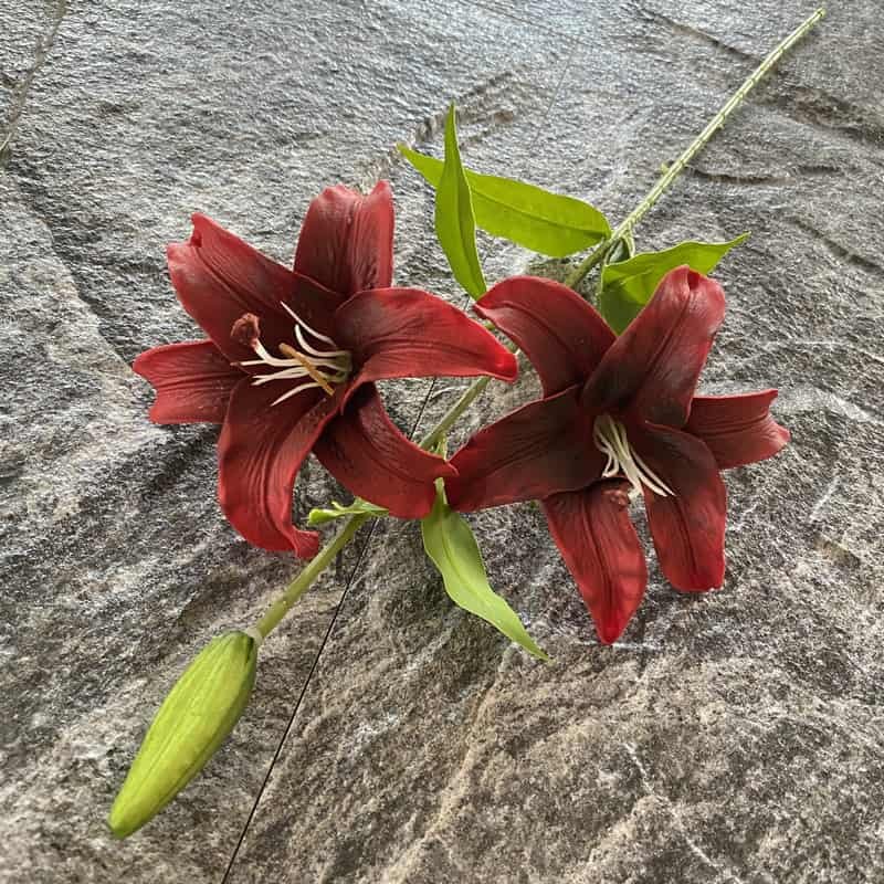 Artificial Lily Flowers for Bridal Handheld Bouquet 13 Artificial Lily Flowers for Bridal Handheld Bouquet 6
