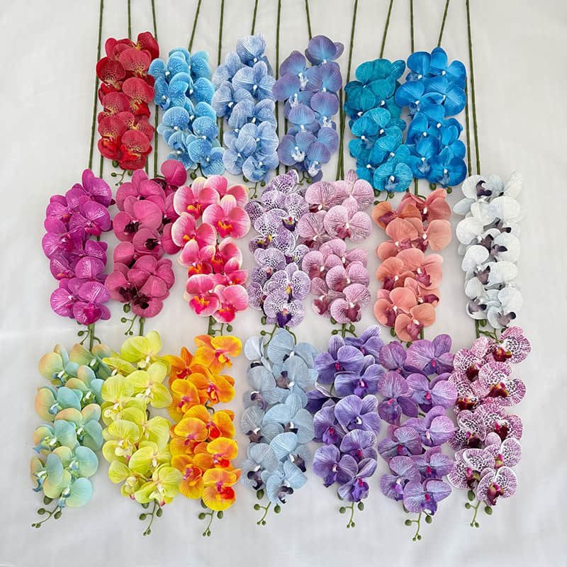 Artificial Phalaenopsis Orchid Flowers for Wedding Decoration 2 Artificial Phalaenopsis Orchid Flowers for Wedding Decoration 2