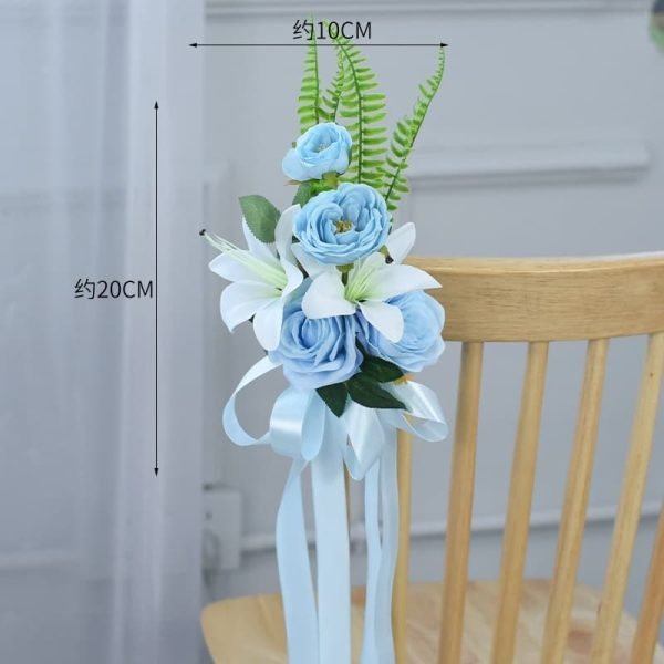 Chair Decorations For Wedding Aisle Artificial Flowers Silk