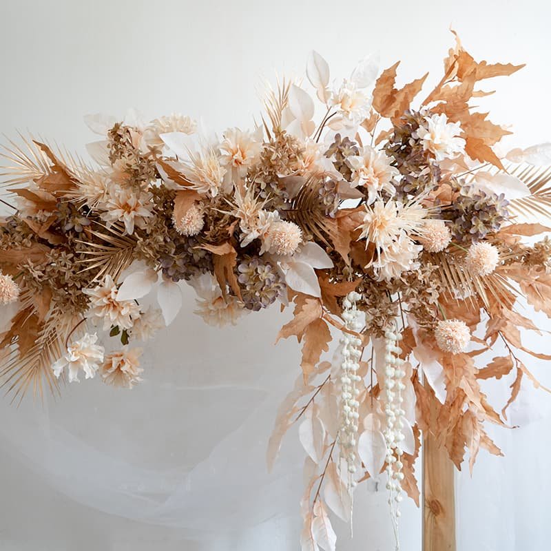 Diy Flower Arch For Wedding With Artificial Fall Flowers 3 Diy Flower Arch For Wedding With Artificial Fall Flowers 2