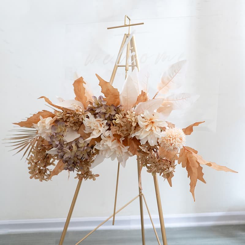 Diy Flower Arch For Wedding With Artificial Fall Flowers 11 Diy Flower Arch For Wedding With Artificial Fall Flowers 3