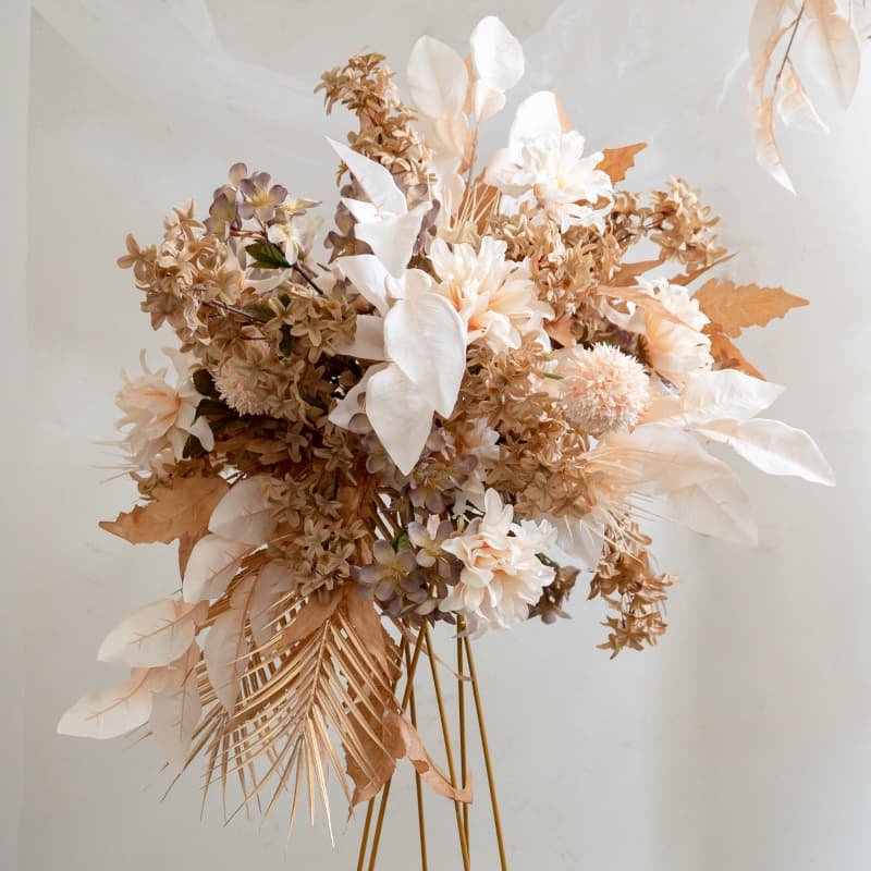 Diy Flower Arch For Wedding With Artificial Fall Flowers 10 Diy Flower Arch For Wedding With Artificial Fall Flowers 4