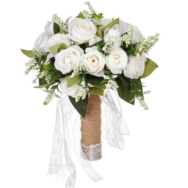 Elegant Artificial Bridesmaid Bouquet for Wedding Ceremony