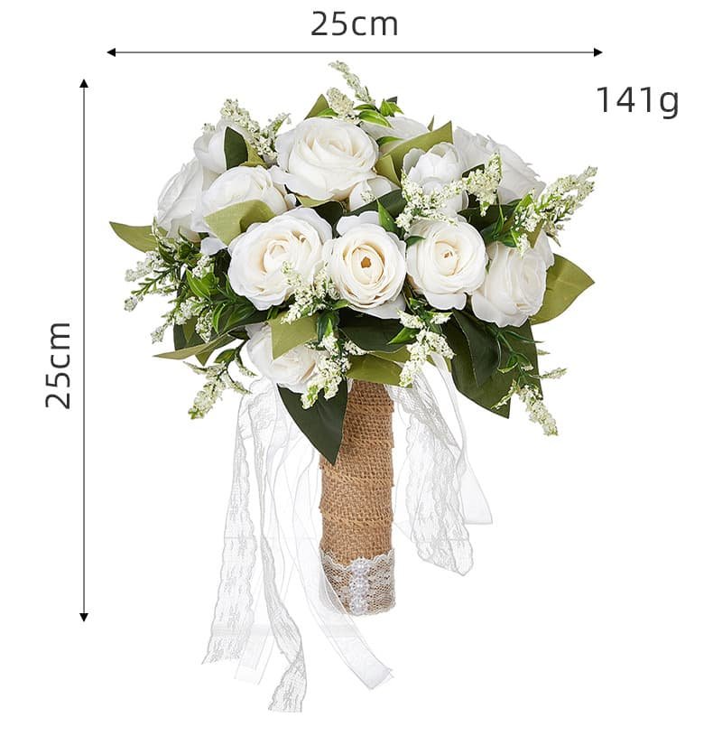Elegant Artificial Bridesmaid Bouquet for Wedding Ceremony 5 Elegant Artificial Bridesmaid Bouquet for Wedding Ceremony 9