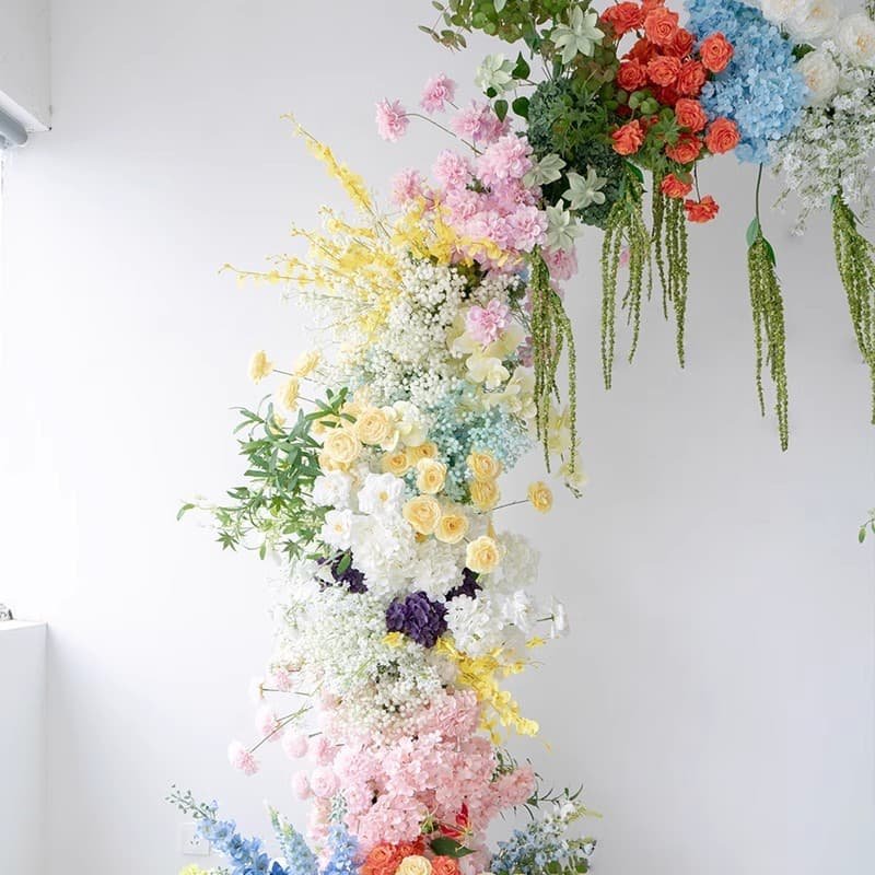 Flower Arch Garden With Artificial Outdoor Flowers 5 Flower Arch Garden With Artificial Outdoor Flowers 3