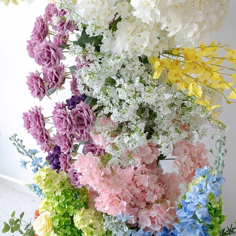 Flower Arch Garden With Artificial Outdoor Flowers 4 Flower Arch Garden With Artificial Outdoor Flowers 4