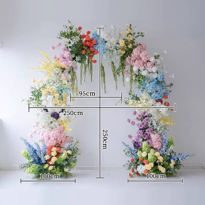 Flower Arch Garden With Artificial Outdoor Flowers 2 Flower Arch Garden With Artificial Outdoor Flowers 5