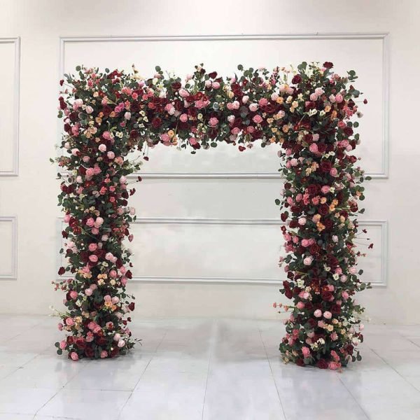 Flower Arch Gate With Artificial Real Looking Flowers