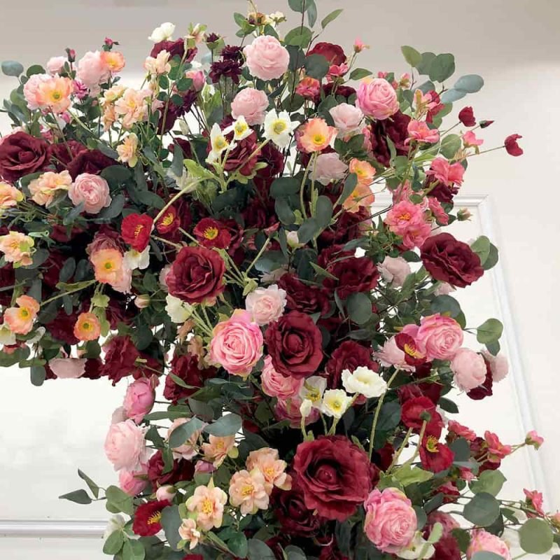 Flower Arch Gate With Artificial Real Looking Flowers 4 Flower Arch Gate With Artificial Real Looking Flowers 3
