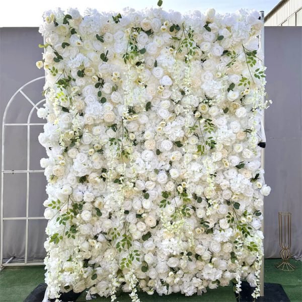 Flower Backdrop Wall For Wedding With Artificial Rose