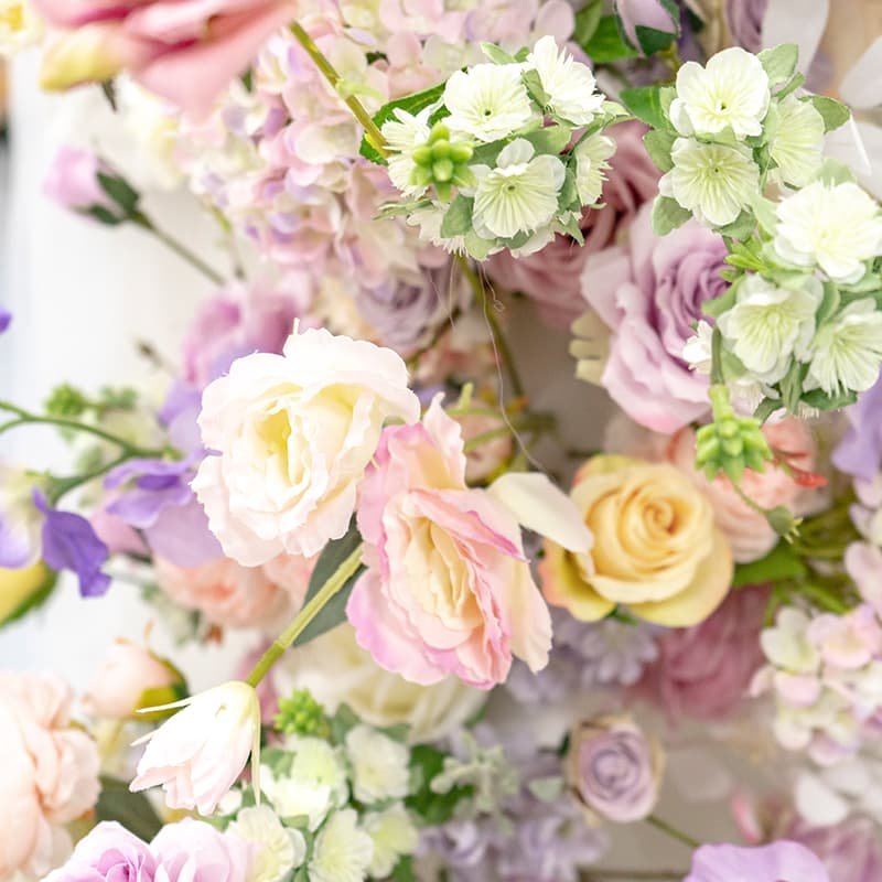 Flower Table Runner Wedding Pink Artificial Flower For Decoration 6 Flower Table Runner Wedding Pink Artificial Flower For Decoration 4