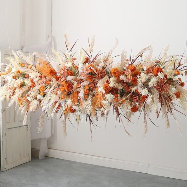 Hanging Flower Row Wall Panel for Wedding Stage