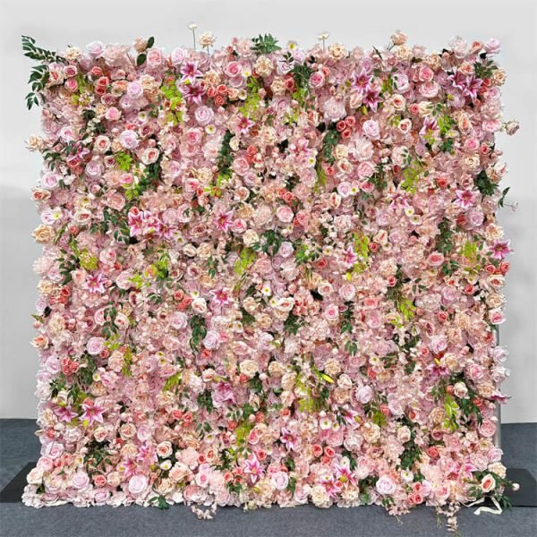 High Quality Artificial Flowers Rose Flower Wall For Wedding