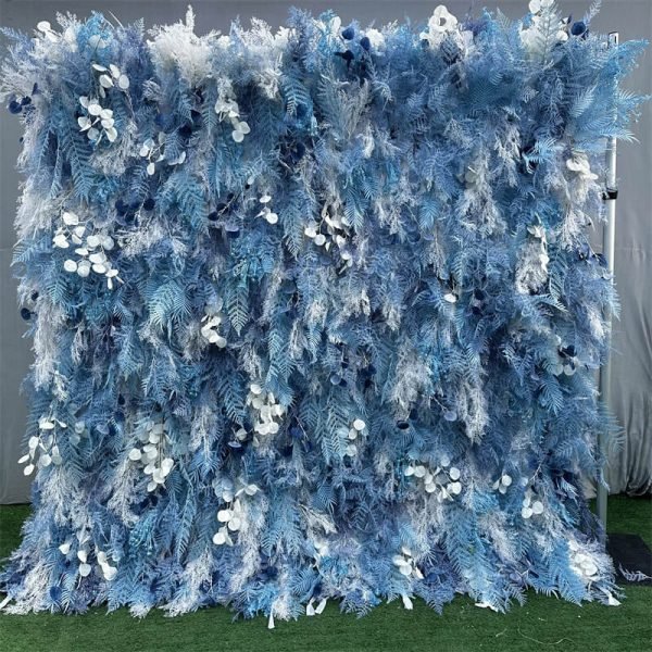 Pampas Flower Wall Decor Backdrop Roll Up