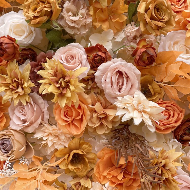 Roll Up Flower Wall With Stand Artificial Fall Flowers For Weddings 5 Roll Up Flower Wall With Stand Artificial Fall Flowers For Weddings 1