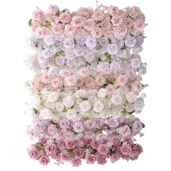 Rose Flower Row Wall Decor for Romantic Events