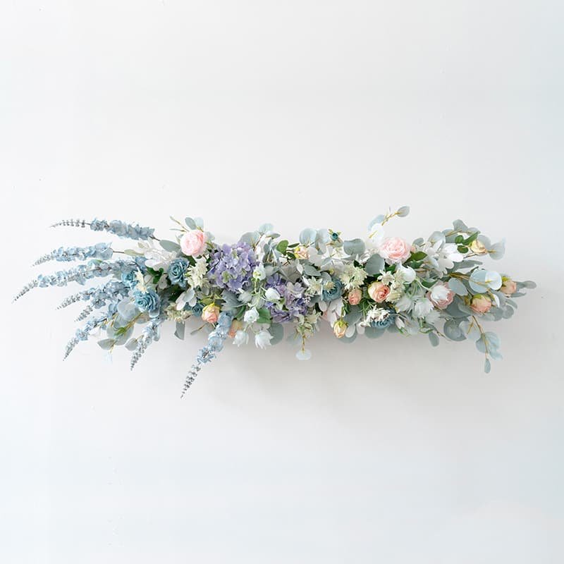 Silk Flower Row Table Centerpiece for Events 6 Silk Flower Row Table Centerpiece for Events 7