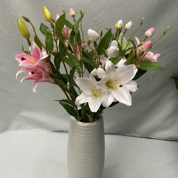 Silk Lily Flowers for Home and Party Decoration