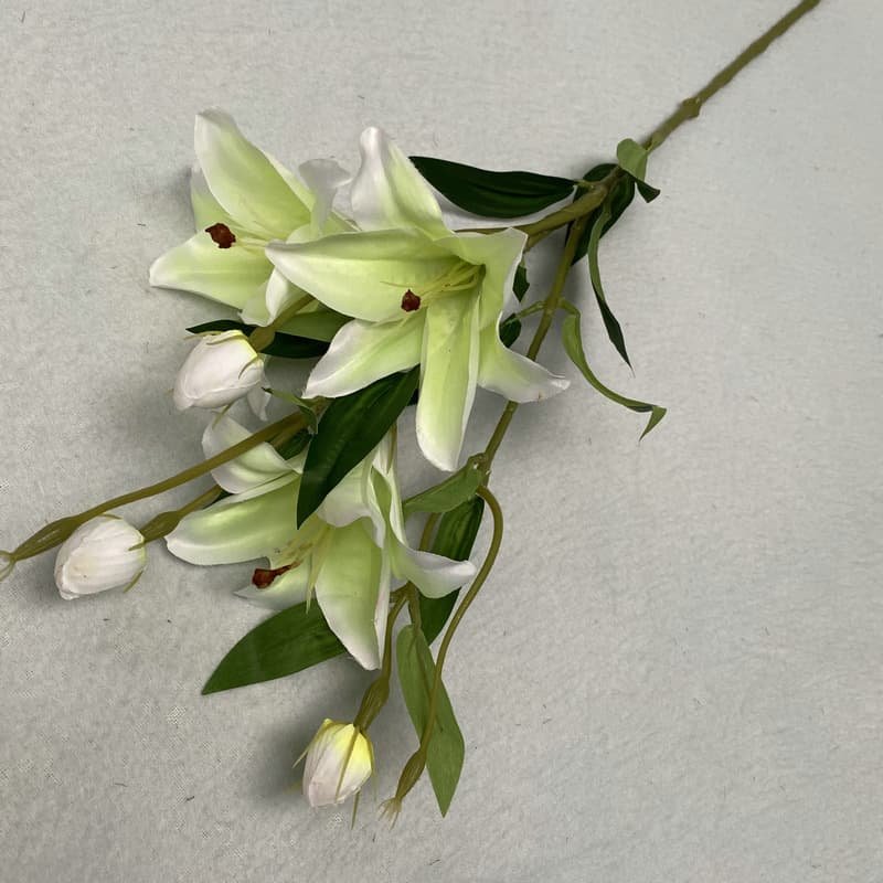Silk Lily Flowers for Home and Party Decoration 3 Silk Lily Flowers for Home and Party Decoration 5