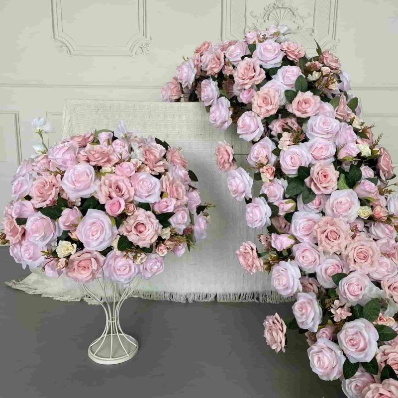 Table Decorations Wedding Flowers With Pink Artificial Flowers 2 Table Decorations Wedding Flowers With Pink Artificial Flowers 3