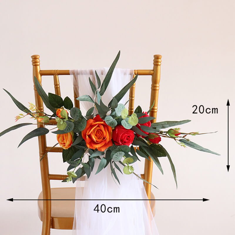 Wedding Aisle Chair Decor Dusty Rose Artificial Flowers 12 Wedding Aisle Chair Decor Dusty Rose Artificial Flowers 3