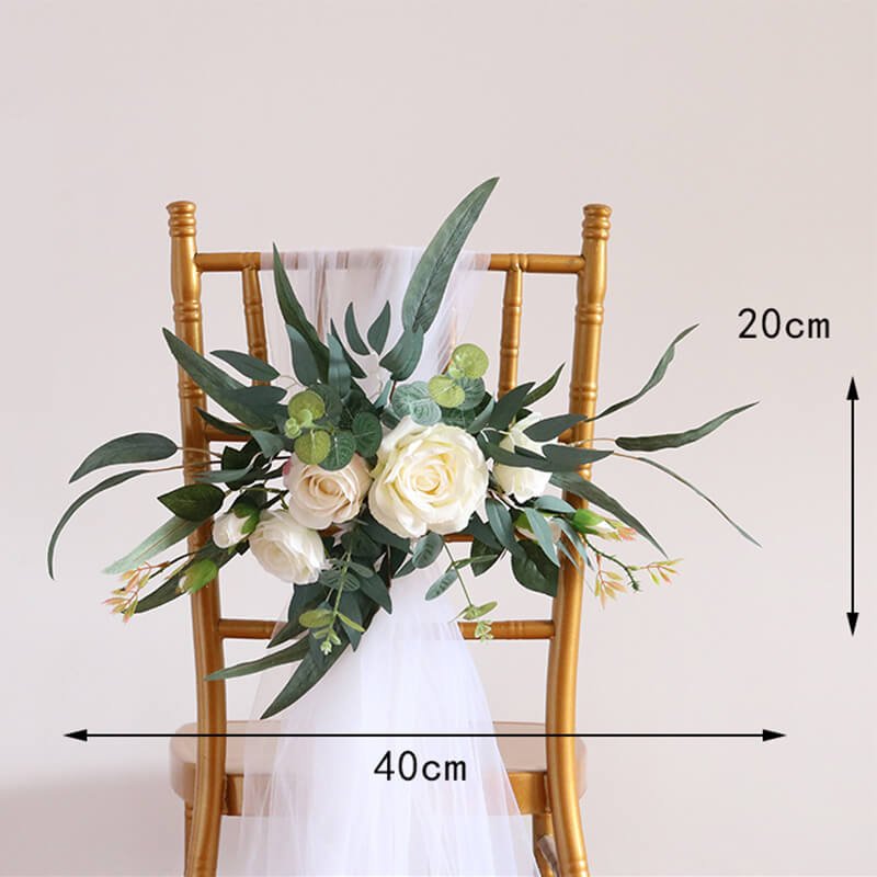 Wedding Aisle Chair Decor Dusty Rose Artificial Flowers 11 Wedding Aisle Chair Decor Dusty Rose Artificial Flowers 4