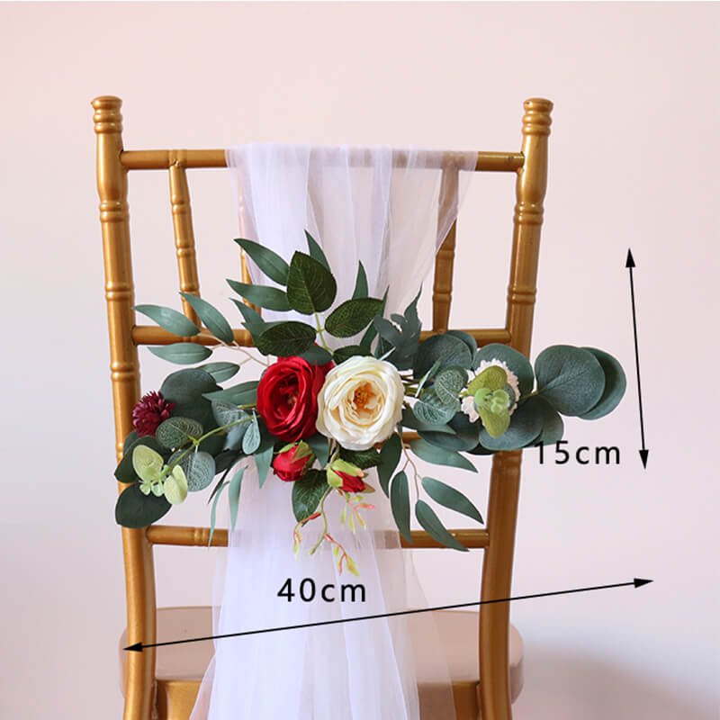 Wedding Aisle Chair Decor Dusty Rose Artificial Flowers 10 Wedding Aisle Chair Decor Dusty Rose Artificial Flowers 5