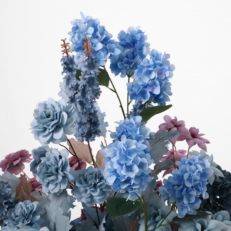 White Hydrangea Artificial Flowers For Home And Party Decoration 19 White Hydrangea Artificial Flowers For Home And Party Decoration 3