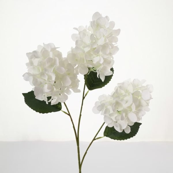 White Hydrangea Artificial Flowers For Home And Party Decoration