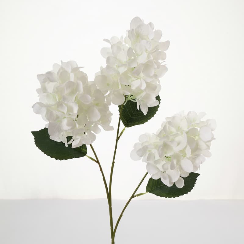 White Hydrangea Artificial Flowers For Home And Party Decoration 1 White Hydrangea Artificial Flowers For Home And Party Decoration 6