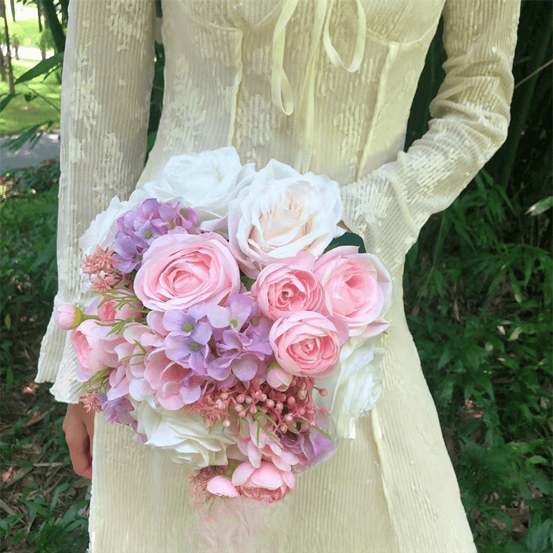 Artificial Flower Rose Bridal Bouquet Wedding 2 artificial flower rose bridal bouquet wedding 2