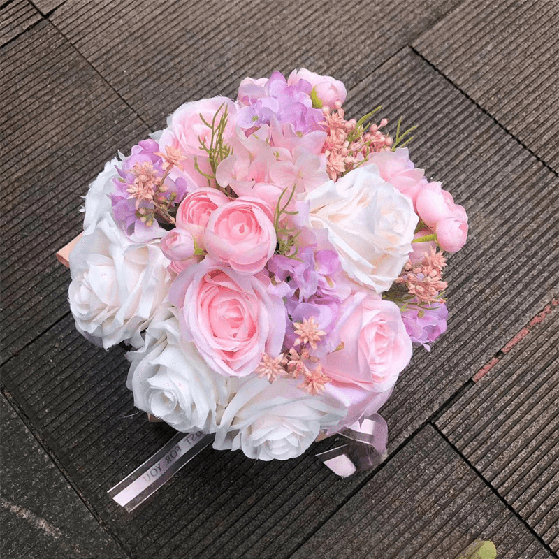 Artificial Flower Rose Bridal Bouquet Wedding 4 artificial flower rose bridal bouquet wedding 4