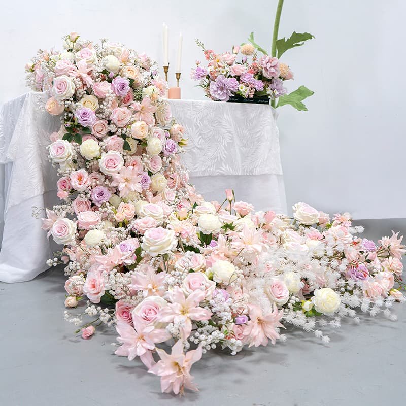 Artificial Flower Table Runner Waterfall Flower Trailed Floral Decoration 1 artificial flower table runner Waterfall Flower Trailed Floral Decoration 1