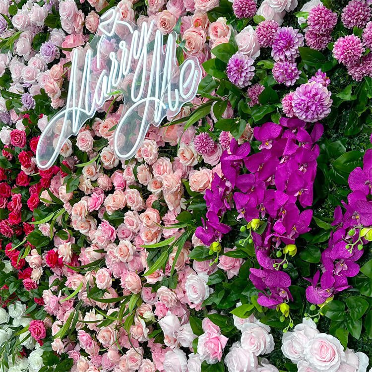 Roll Up Artificial Flower Wall With Red Roses 4 roll up artificial flower wall with red roses 2