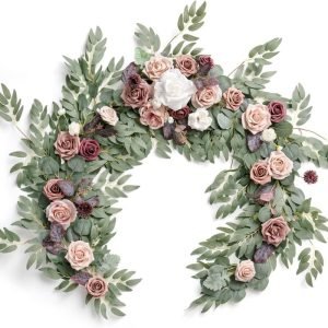 Elegant artificial eucalyptus wreath centerpiece