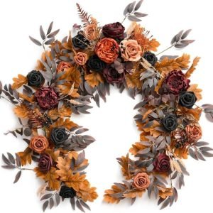 Modern minimalist artificial eucalyptus wreath
