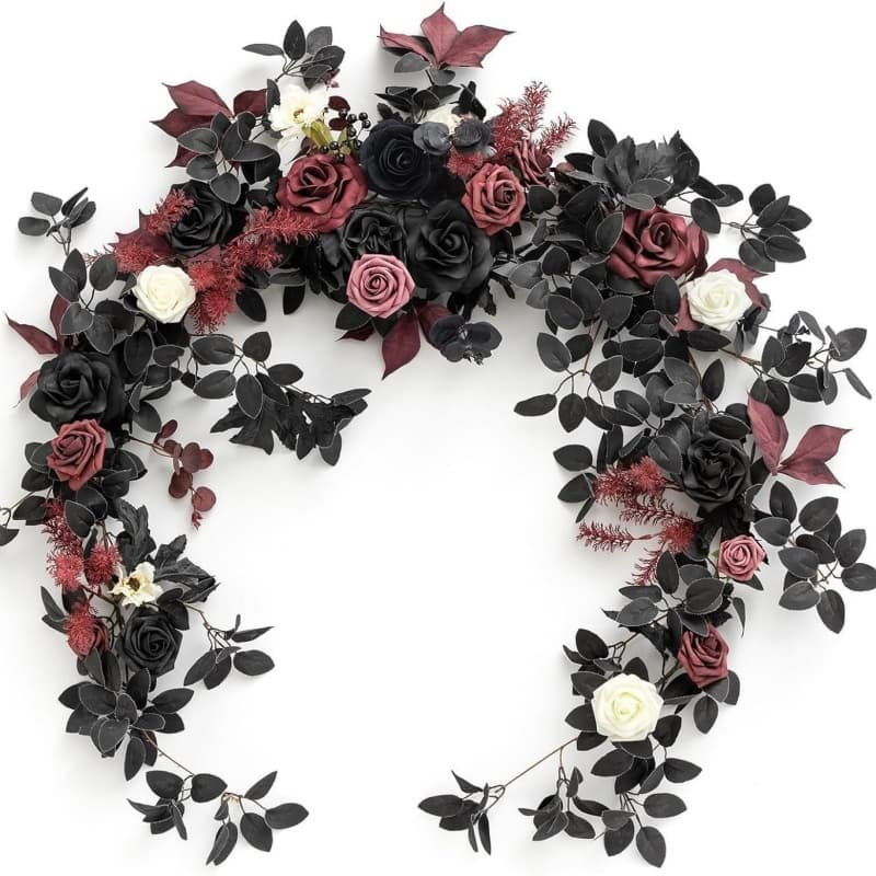 Artificial Flower Garland for Wedding Party Head Table 22 Artificial Flower Garland for Wedding Party Head Table 3